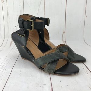 Dolce Vita Black Strappy Wedges Size 8